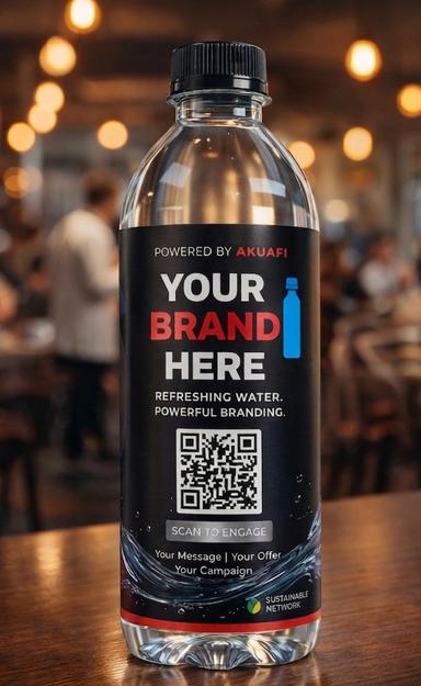 Smart QR bottle in real-world environment